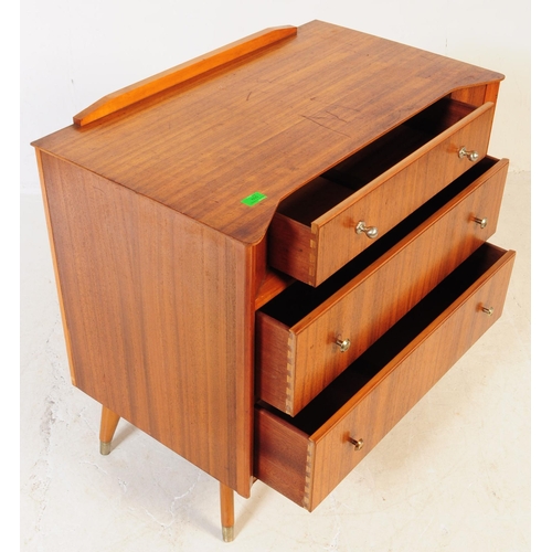 665 - Austinsuite - A mid 20th century circa. 1960's Austinsuite teak veneer chest of drawers. The bank of... 