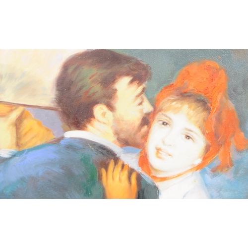 707 - Pierre-Auguste Renoir (1841-1919) - a contemporary reproduction 'La Danse a la Campagne', oil on can... 