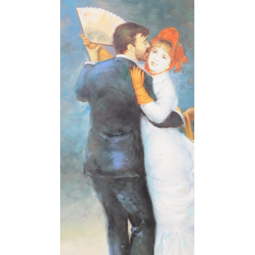 707 - Pierre-Auguste Renoir (1841-1919) - a contemporary reproduction 'La Danse a la Campagne', oil on can... 