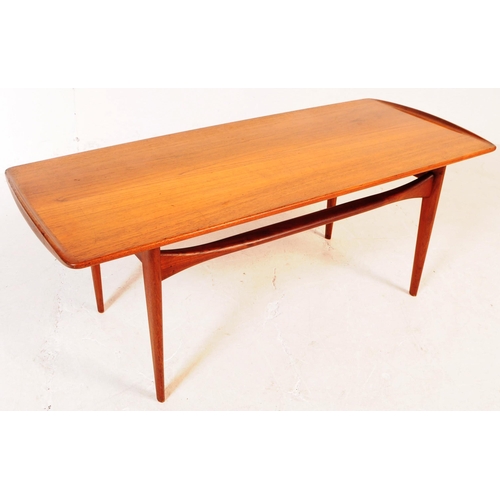 732 - Tove & Edvard Kindt-Larsen - A mid 20th century Danish Tove and Edvard Kindt-Larsen teak wood long j... 