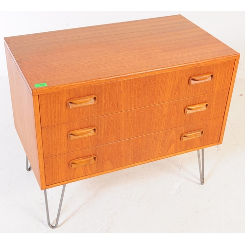 733 - G-Plan - A mid 20th century G Plan Fresco teak wood chest of drawers / small proportioned sideboard.... 