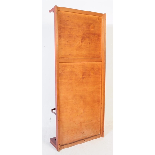 744 - British Modern Design - A retro mid 20th century circa 1970s teak hall stand. The hall stand having ... 