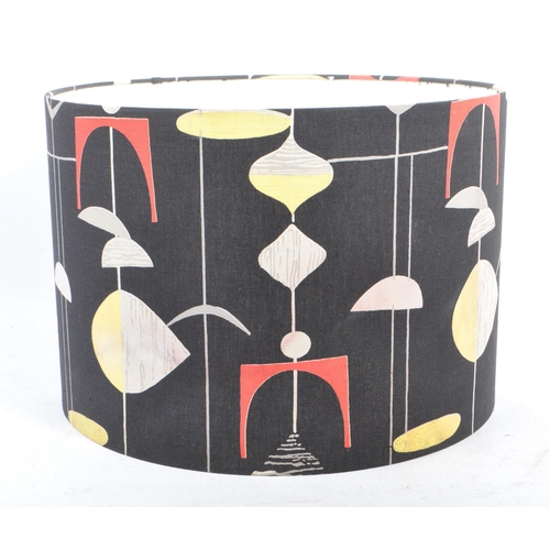 762 - Sanderson - A large later 20th century 'Mobiles' lamp light shade by Sanderson. The shade of black g... 