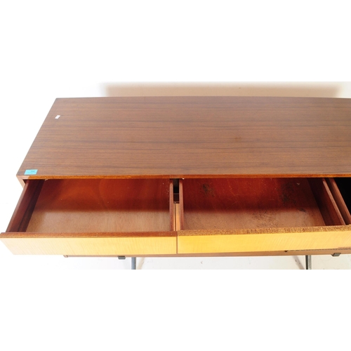 699 - Wrighton - A vintage mid 20th century circa 1960s teak and satinwood Wrighton sideboard credenza. Th... 