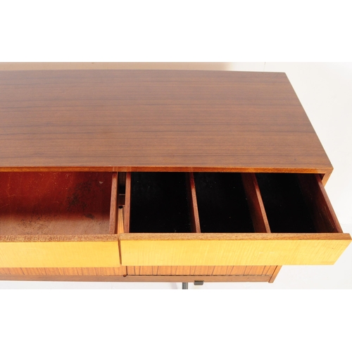 699 - Wrighton - A vintage mid 20th century circa 1960s teak and satinwood Wrighton sideboard credenza. Th... 