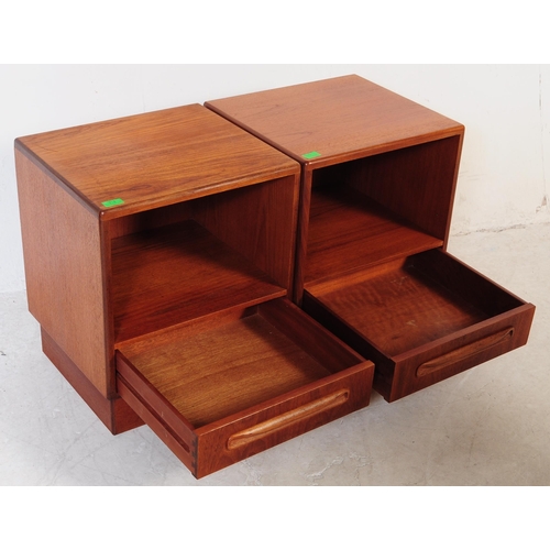 756 - Victor B Wilkins - G Plan - Fresco Range - A pair of 20th Century retro vintage teak bedsides / beds... 