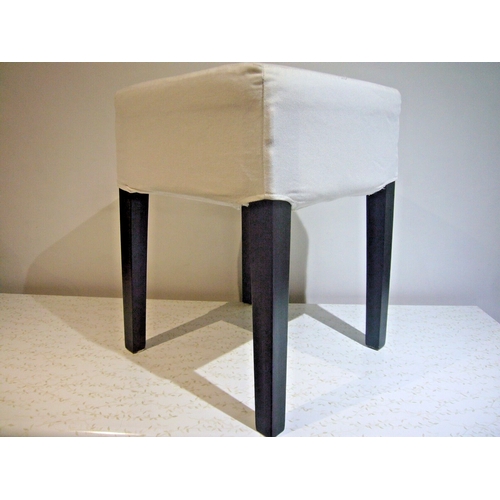 641 - A matching set of four contemporary 'Nils' stools by IKEA. Beech wood construction with original det... 