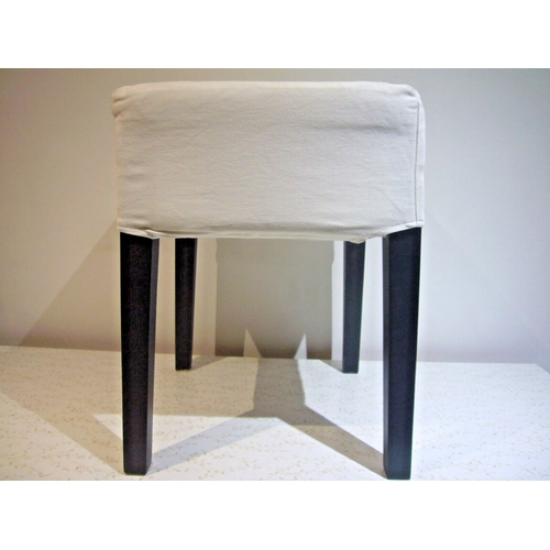 641 - A matching set of four contemporary 'Nils' stools by IKEA. Beech wood construction with original det... 