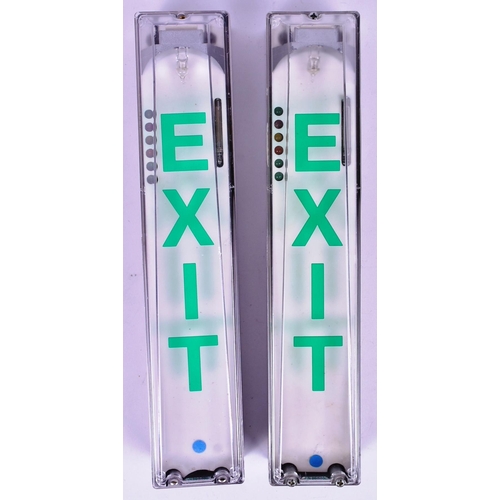 10 - Concorde - x2 original Concorde ex-stores cabin exit lights. Clear perspex with green lettering, hou... 