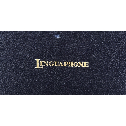 105 - A pre WWII Second World War British Linguaphone made Gramophone as used by the RAF Royal Air Force. ... 