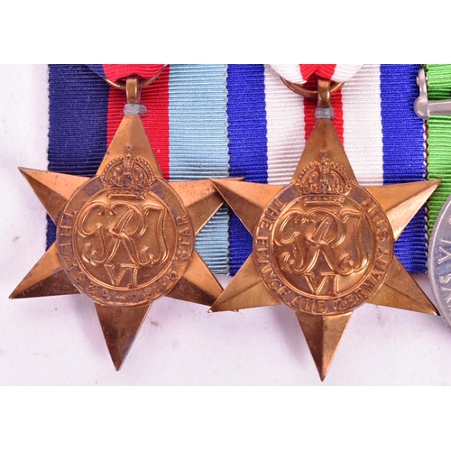 126 - A WWII Second World War medal group comprising the British War medal, Defence medal, 1939-1945 Star ... 