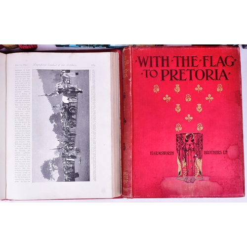 177 - A collection of Boer War interest reference books and novels to include; The Flag To Pretoria H. W. ... 