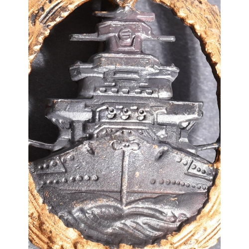 178 - A WWII Second World War style Third Reich Nazi German Kriegsmarine High Seas Fleet badge. The badge ... 