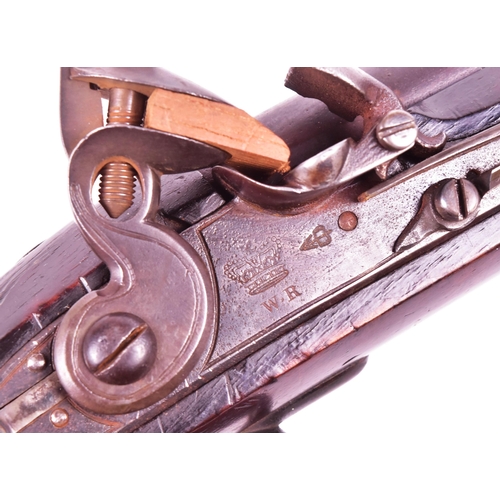 18 - An early 18th Century William IV circa 1830 New Land Pattern flintlock pistol. Brass mounted full wa... 