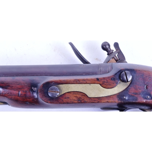 18 - An early 18th Century William IV circa 1830 New Land Pattern flintlock pistol. Brass mounted full wa... 