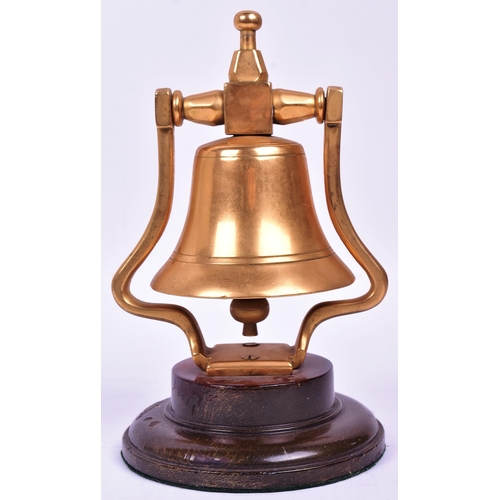 197 - RMS Aquitania - a brass presentation bell commemorating Cunard Ocean Liner RMS Aquitania May 1914 - ... 