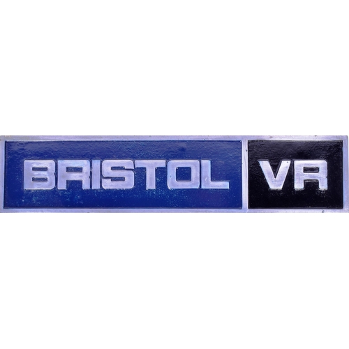 213 - Bristol Bus Interest - a Bristol Lodekka E.C.W Eastern Coach Works chassis plate and a Bristol VR gr... 