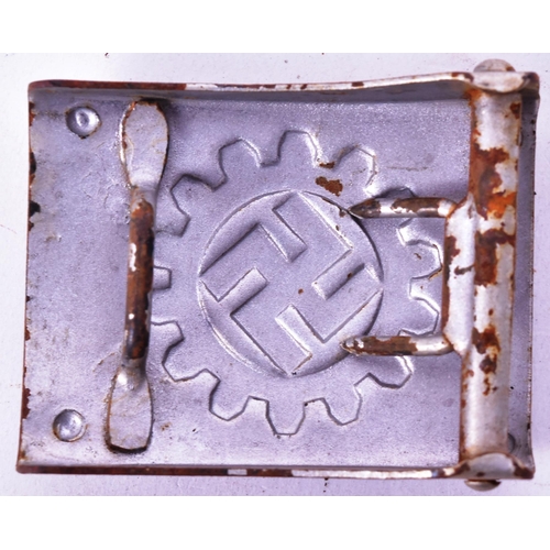 238 - A WWII Second World War Third Reich Nazi German DAF Labour Front Factory Workers belt buckle depicti... 