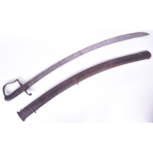 275 - An original Napoleonic War era 1796 pattern British Cavalry Troopers sword. Stirrup hilt, leather bo... 