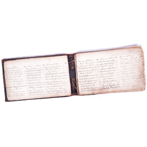 29 - A High Victorian late 19th century 8th Regiment Scottish V. B. K. L. R. handwritten manuscript book ... 