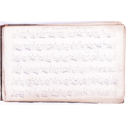 29 - A High Victorian late 19th century 8th Regiment Scottish V. B. K. L. R. handwritten manuscript book ... 