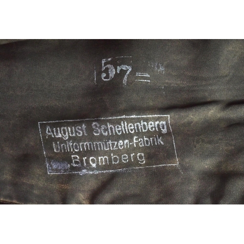 290 - A WWII Second World War Third Reich Nazi German Enlisted Mans / NCO's Heer Panzer / Tank side cap. N... 