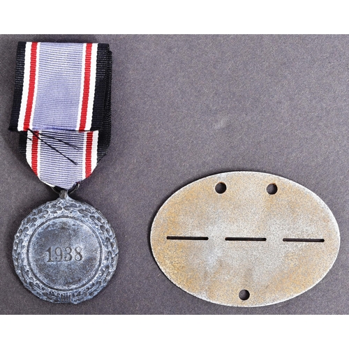 298 - A WWII Second World War Third Reich Nazi German RLB Luftshutz / Air Raid Protection medal 1938 and a... 