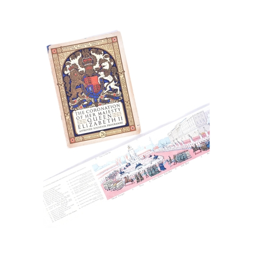 31 - Royal Interest - a hand coloured panorama of the Coronation Procession of Their Majesties King Georg... 