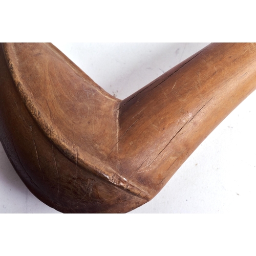 327 - An original African tribal rungu / knobkerrie. Slender shaft with a pointed pommel and a beak shaped... 