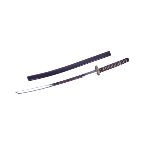 342 - A mid 20th Century Japanese Empire / Old Republic Samurai Katana sword. Rayskin style grip of (belie... 