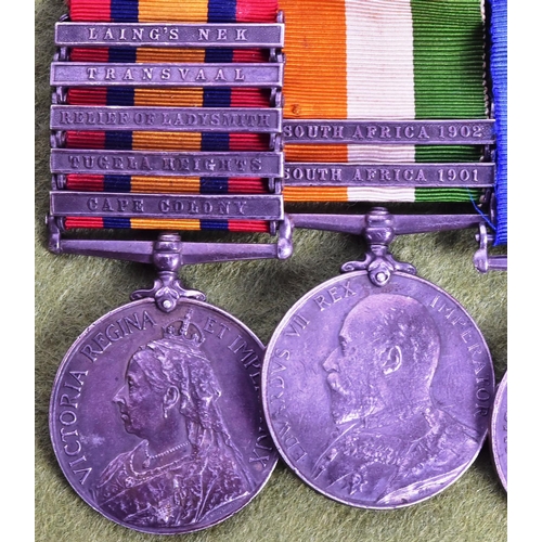 36 - An unofficially named medal group awarded to one J. Birch of the Somerset Light Infantry and later a... 