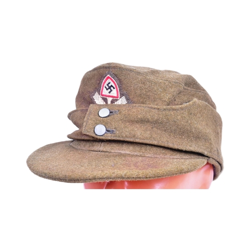 370 - A WWII Second World War Third Reich Nazi German RAD Labour Corps Enlisted Mans NCO M42 cap. Field gr... 