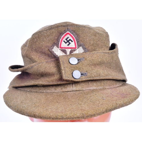 370 - A WWII Second World War Third Reich Nazi German RAD Labour Corps Enlisted Mans NCO M42 cap. Field gr... 