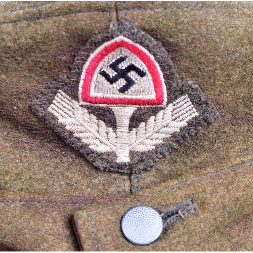 370 - A WWII Second World War Third Reich Nazi German RAD Labour Corps Enlisted Mans NCO M42 cap. Field gr... 