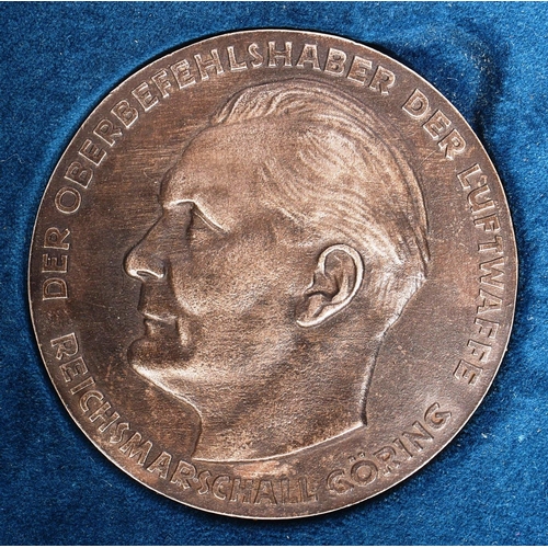 379 - A WWII Second World Third Reich Nazi German Herman Goering Luftwaffe medallion for technical merit a... 