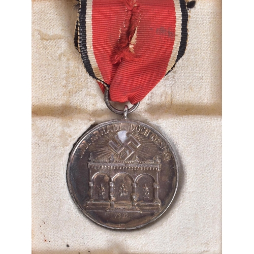 384 - A pre WWII Second World War Third Reich Nazi German ' Blood Order ' medal for the 1923 failed coup. ... 