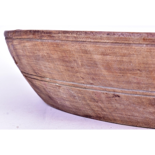 430 - Mahatma Gandhi (1869-1948) -  an early to mid 20th century Indian wooden fruit or rice eating bowl /... 