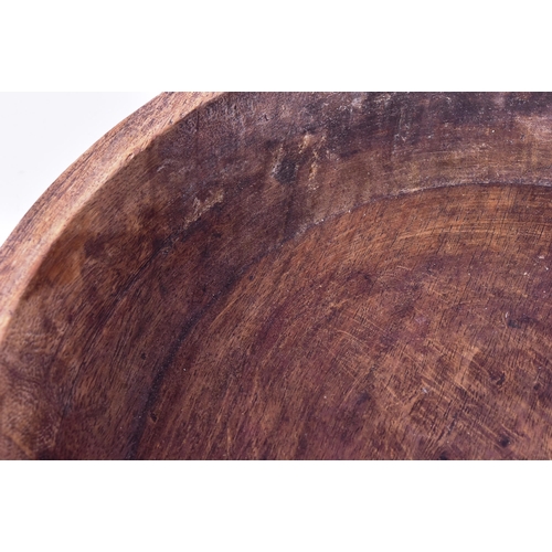 430 - Mahatma Gandhi (1869-1948) -  an early to mid 20th century Indian wooden fruit or rice eating bowl /... 