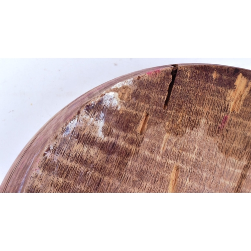 430 - Mahatma Gandhi (1869-1948) -  an early to mid 20th century Indian wooden fruit or rice eating bowl /... 