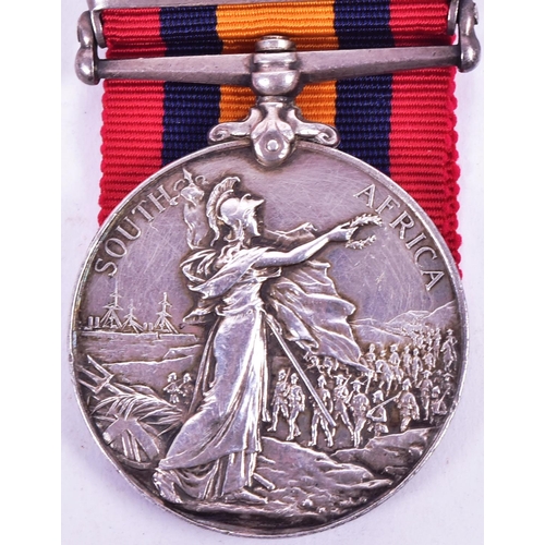 62 - An original Boer War Queens South Africa campaign medal with Transvaal, Orange Free State and Cape C... 