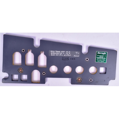 7 - Concorde - an original Concorde cabin pressure control panel. Composite construction painted grey wi... 