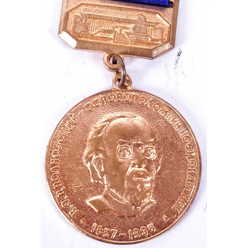 78 - Two vintage USSR Soviet Russian space exploration medals issued to members of the Russian Space crew... 