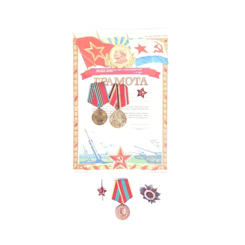 87 - An original WWII Second World War Soviet Russian Union Order of the Patriotic War (2nd Class) medal ... 