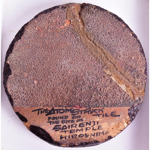 88 - Hiroshima Bombing - a relic roof tile from the August 6th 1945 atomic bombing of Hiroshima, Japan. F... 