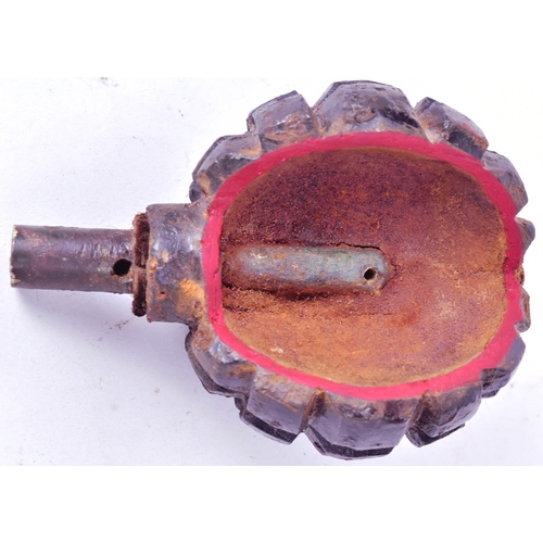 99 - A WWI First World War German 1913 pattern INERT Kugel grenade ( Kugelhandgranate ). A cutaway / demo... 