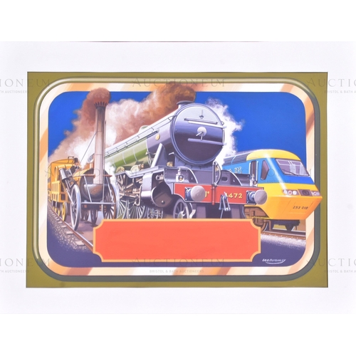 108 - Eric Bottomley G.R.A - a piece of original highly detailed gouache artwork by English railway artist... 