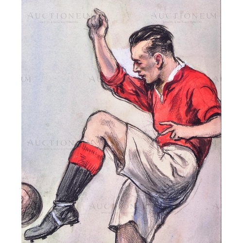 116 - Hints on Association Football (1934) - a piece of original mixed media artwork created for the serie... 