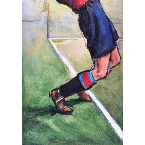 117 - Hints on Association Football (1934) - a piece of original mixed media artwork created for the serie... 