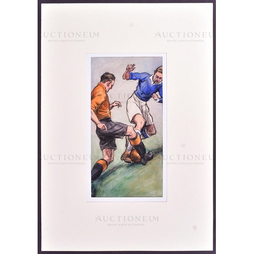 118 - Hints on Association Football (1934) - a piece of original mixed media artwork created for the serie... 