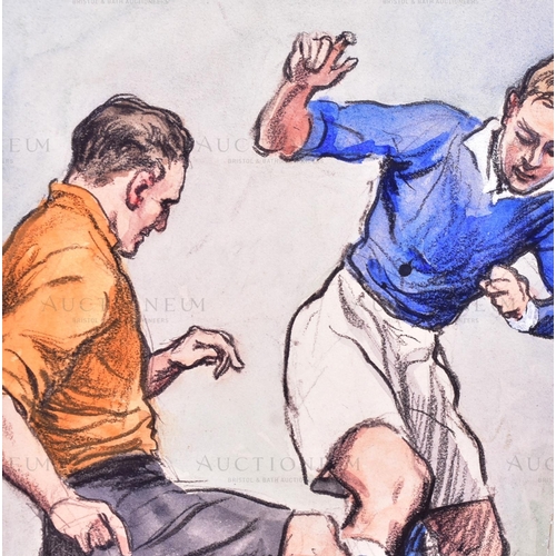 118 - Hints on Association Football (1934) - a piece of original mixed media artwork created for the serie... 